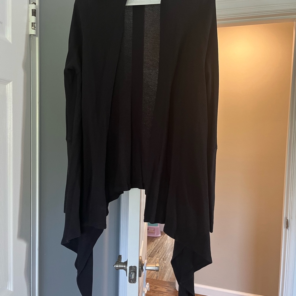 Splendid high/low waffle knit cardigan XS/S